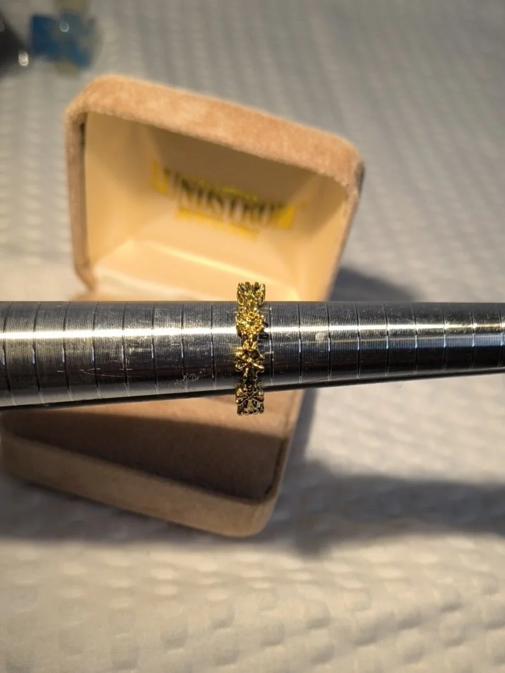 N/A gold floral